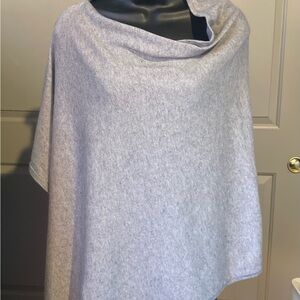 Covington Heather Gray Cashmere blend poncho